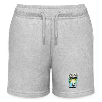 1 HP Still Swinging Fight HUD Challenge Momen - Kids Organic Sweat Shorts by Stanley/Stella - heather grey - Front