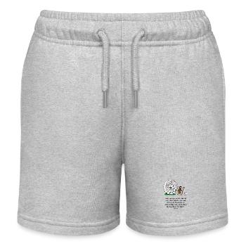 Hirte und Herde: komische Szene - Kinder Organic Joggingshorts Mini Bolter von Stanley/Stella - Grau meliert - Vorne
