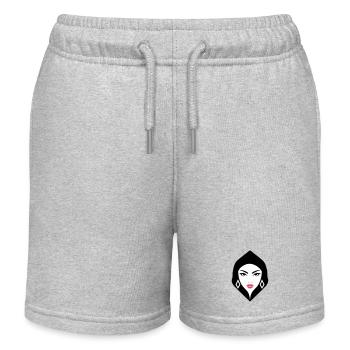 BW Woman Geometrische Schönheit, die Aufmerksamkeit erregt - Kinder Organic Joggingshorts Mini Bolter von Stanley/Stella - Grau meliert - Vorne