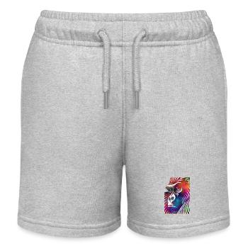 Portrait of a Gorilla - Kids Organic Sweat Shorts by Stanley/Stella - heather grey - Front