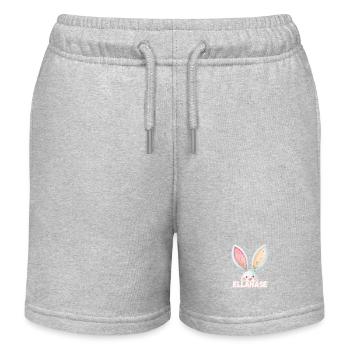 Nom Ella Rabbit Ellahase Nom d’animal - Short de jogging enfant bio Stanley/Stella - gris chiné - Devant