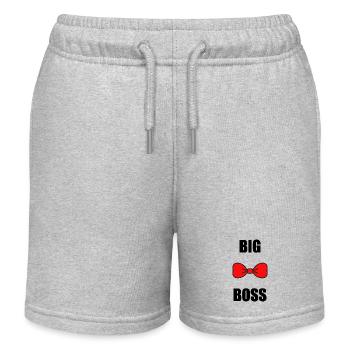 BIG BOSS. HUMOUR. BOSS. NOEUD PAPILLON - Short de jogging enfant bio Stanley/Stella - gris chiné - Devant