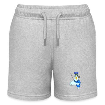 Capitaine de mouette - Short de jogging enfant bio Stanley/Stella - gris chiné - Devant
