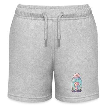 Fee in der Flasche 02 - Kinder Organic Joggingshorts Mini Bolter von Stanley/Stella - Grau meliert - Vorne
