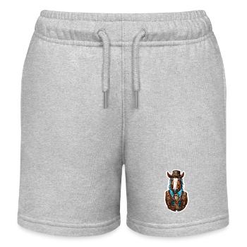 Lederhosen / Animal / Costume traditionnel / Tradition / Cheval - Short de jogging enfant bio Stanley/Stella - gris chiné - Devant