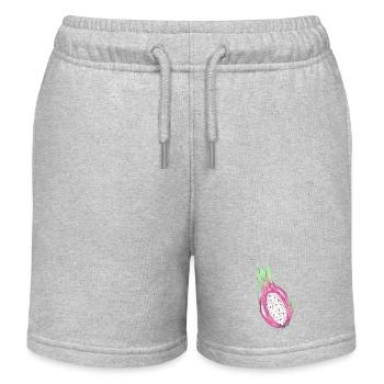 Drachenfrucht - Kinder Organic Joggingshorts Mini Bolter von Stanley/Stella - Grau meliert - Vorne