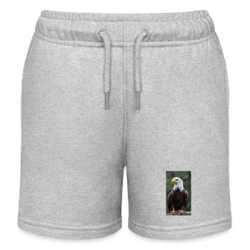 Aigle - Short de jogging enfant bio Stanley/Stella - gris chiné - Devant