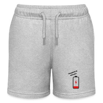 Chargement de motivation - Short de jogging enfant bio Stanley/Stella - gris chiné - Devant