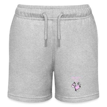 Ein Tritt Frei Pferdchen - Kinder Organic Joggingshorts Mini Bolter von Stanley/Stella - Grau meliert - Vorne