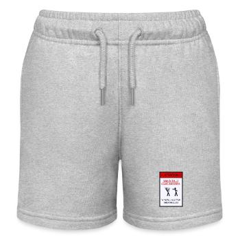 Ne pas me dire comment faire mon boulot [affiche] - Short de jogging enfant bio Stanley/Stella - gris chiné - Devant