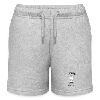 Wasserturm auf Langeoog in Ostfriesland - Kinder Organic Joggingshorts Mini Bolter von Stanley/Stella - Grau meliert - Vorne