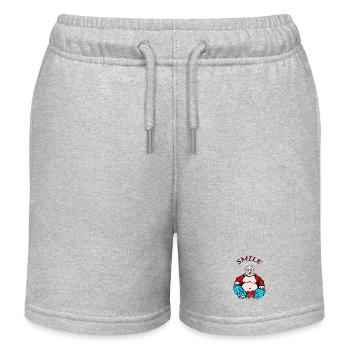Yoga joyeux - Short de jogging enfant bio Stanley/Stella - gris chiné - Devant