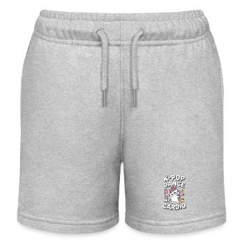 K-Pop Dance Funny Korea - Kids Organic Sweat Shorts by Stanley/Stella - heather grey - Front