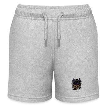 Katze Zerrissenes Tuch - Süßes Gothic  - Kinder Organic Joggingshorts Mini Bolter von Stanley/Stella - Grau meliert - Vorne