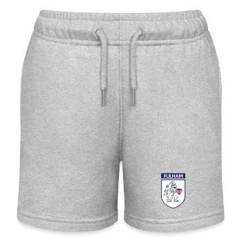Wappenlöwe mit Schwert - Kinder Organic Joggingshorts Mini Bolter von Stanley/Stella - Grau meliert - Vorne
