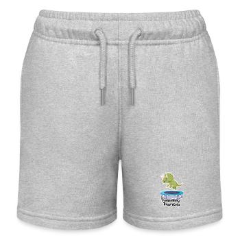 TRAMPOLINE DU TRICÉRATOPS - Short de jogging enfant bio Stanley/Stella - gris chiné - Devant