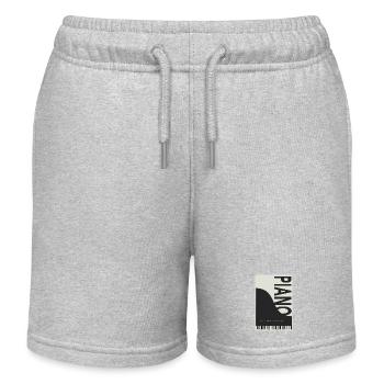 Piano – 88 touches Expression sans fin - Short de jogging enfant bio Stanley/Stella - gris chiné - Devant