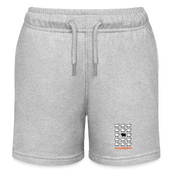 Anticonformiste - Mouton Noir - Punk Anarchiste - Short de jogging enfant bio Stanley/Stella - gris chiné - Devant