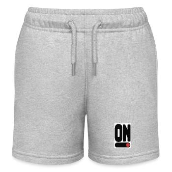 ON Statement Poster Minimal Design - Kids Organic Sweat Shorts by Stanley/Stella - heather grey - Front