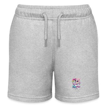 Egg-stra Special Easter Eggs - Kids Organic Sweat Shorts by Stanley/Stella - heather grey - Front