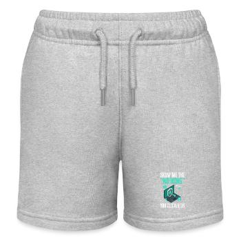 Lustiges Cybersicherheits-IT-Support-IT-Sicherheitsnetzwerk - Kinder Organic Joggingshorts Mini Bolter von Stanley/Stella - Grau meliert - Vorne