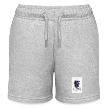 Indigo Collective Grapes Label - Short de jogging enfant bio Stanley/Stella - gris chiné - Devant
