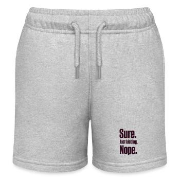 Klar. Nur ein Scherz. Nein. PDA Autist - Kinder Organic Joggingshorts Mini Bolter von Stanley/Stella - Grau meliert - Vorne