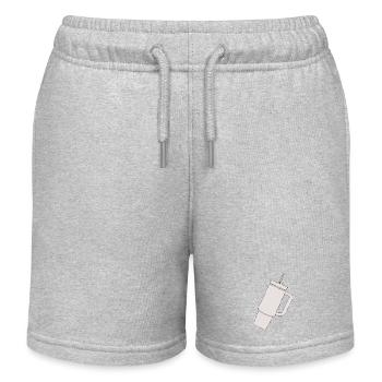 Minimalistischer Reisebecher Cooler Tumbler - Kinder Organic Joggingshorts Mini Bolter von Stanley/Stella - Grau meliert - Vorne
