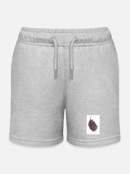 Raisins - Short de jogging enfant bio Stanley/Stella - gris chiné
