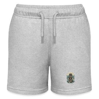 Tiki-Beschützer – Geist des Pazifiks - Kinder Organic Joggingshorts Mini Bolter von Stanley/Stella - Grau meliert - Vorne