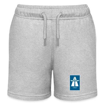 Autobahn Hamburg A1 Retro Poster - Kinder Organic Joggingshorts Mini Bolter von Stanley/Stella - Grau meliert - Vorne