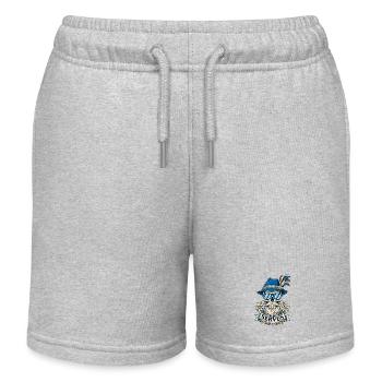 Bayern Bayrische Flagge Edelweiss Servus - Kinder Organic Joggingshorts Mini Bolter von Stanley/Stella - Grau meliert - Vorne