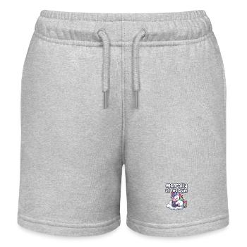 Mentally at the Gym Unicorn - Kids Organic Sweat Shorts by Stanley/Stella - heather grey - Front