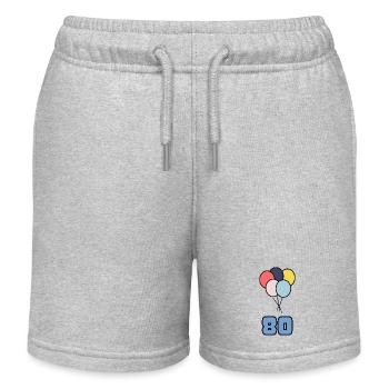 80. 80 JAHRE. 80-JÄHRIGES JUBILÄUM. GEBURTSTAG 80 JAHRE. - Kinder Organic Joggingshorts Mini Bolter von Stanley/Stella - Grau meliert - Vorne
