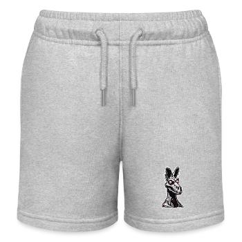 Kangaroo / Animal / Australia / Marsupial / Outback - Kids Organic Sweat Shorts by Stanley/Stella - heather grey - Front