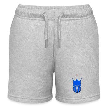 RoyalSpartan125 Helmet - Kids Organic Sweat Shorts by Stanley/Stella - heather grey - Front