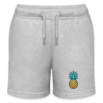 Ananas - Short de jogging enfant bio Stanley/Stella - gris chiné - Devant