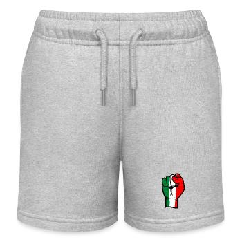Drapeau de l’Italie Symbole de la main du poing - Short de jogging enfant bio Stanley/Stella - gris chiné - Devant