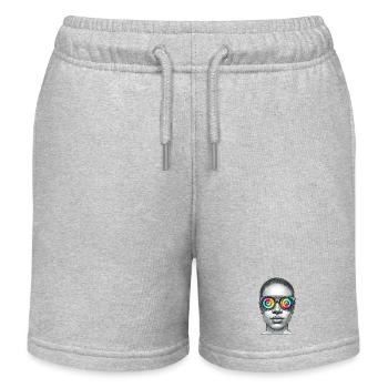 RAINBOW VISION – Geek & Science-Fiction - Kinder Organic Joggingshorts Mini Bolter von Stanley/Stella - Grau meliert - Vorne