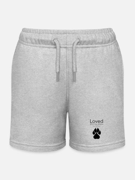Chien – adoré - Short de jogging enfant bio Stanley/Stella - gris chiné