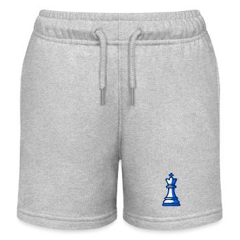 King of Chess Style Graffiti Blue Strategie - Kinder Organic Joggingshorts Mini Bolter von Stanley/Stella - Grau meliert - Vorne