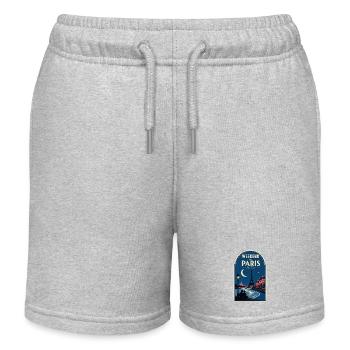 Wochenende in Paris für zwei romantische Pariser Ausflüge - Kinder Organic Joggingshorts Mini Bolter von Stanley/Stella - Grau meliert - Vorne