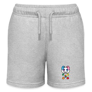 Pride Plush: Freundlich - Kinder Organic Joggingshorts Mini Bolter von Stanley/Stella - Grau meliert - Vorne