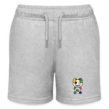 Fußplüsch: Süd-Africy - Kinder Organic Joggingshorts Mini Bolter von Stanley/Stella - Grau meliert - Vorne