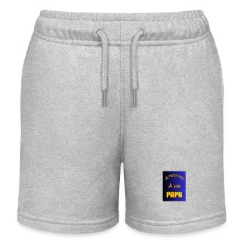 ICH KANN NICHT, ICH BIN EIN VATER - Kinder Organic Joggingshorts Mini Bolter von Stanley/Stella - Grau meliert - Vorne