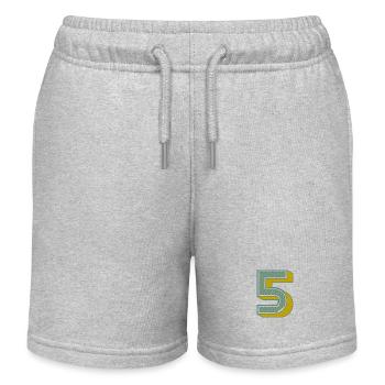 5. 5 YEARS. 5th ANNIVERSARY. 5 YEAR ANNIVERSARY - Kids Organic Sweat Shorts by Stanley/Stella - heather grey - Front
