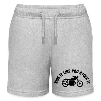 Motorrad - Kinder Organic Joggingshorts Mini Bolter von Stanley/Stella - Grau meliert - Vorne