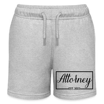 Rechtsanwalt Est. 2023 Diplomierter Anwaltsstudent Geschenk - Kinder Organic Joggingshorts Mini Bolter von Stanley/Stella - Grau meliert - Vorne