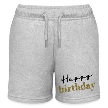 ALLES GUTE ZUM GEBURTSTAG!. ALLES GUTE ZUM GEBURTSTAG!. JAHRESTAG. - Kinder Organic Joggingshorts Mini Bolter von Stanley/Stella - Grau meliert - Vorne