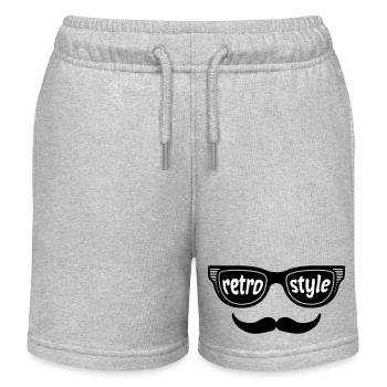 Retro Style - Kinder Organic Joggingshorts Mini Bolter von Stanley/Stella - Grau meliert - Vorne